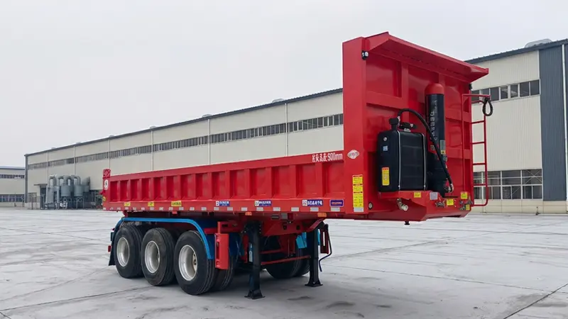 Dump semi-trailer