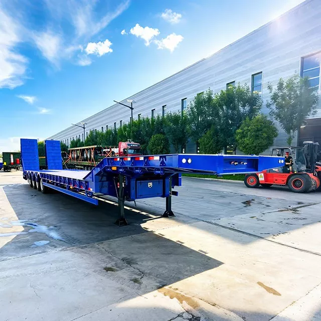 Gooseneck Lowbed Semi-Trailer ທີ່ສາມາດຖອດອອກໄດ້